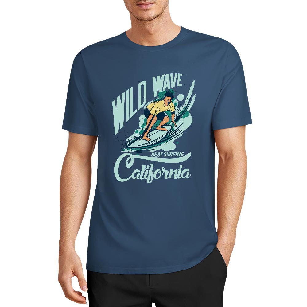 New 2025 Pure cotton short sleeved T-shirt two side print