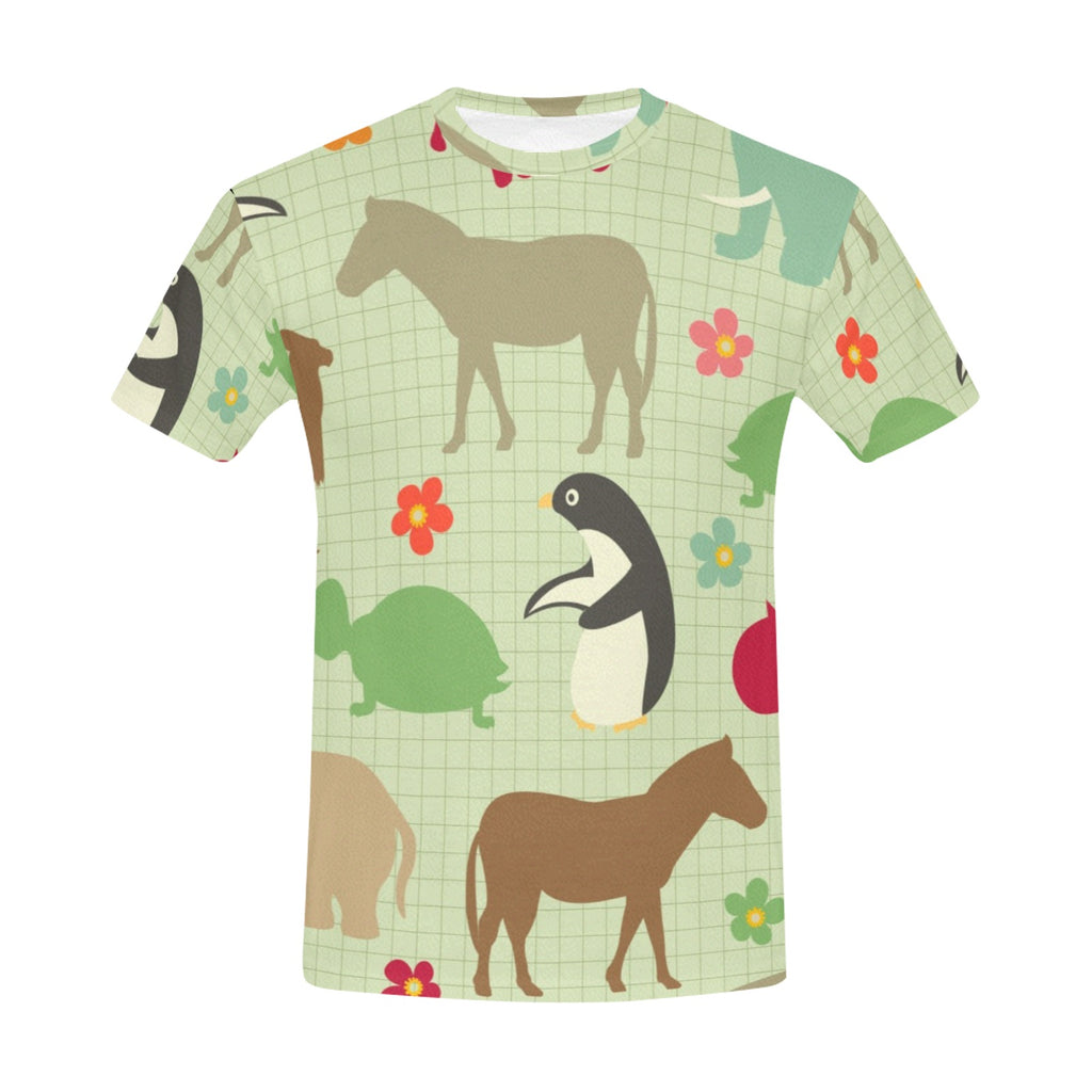 Men's All Over Print Crew Neck T-Shirt