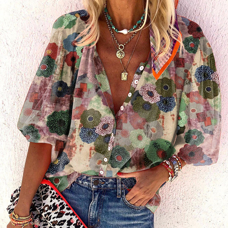 Women's Summer Printed Shirt
