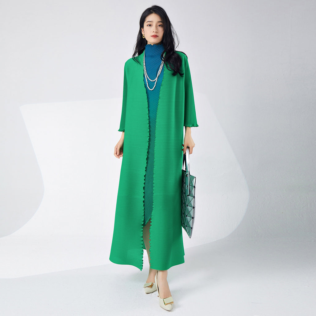 Fashion suit women's gradient color irregular dress loose and thin cardigan long jacket spring and summer