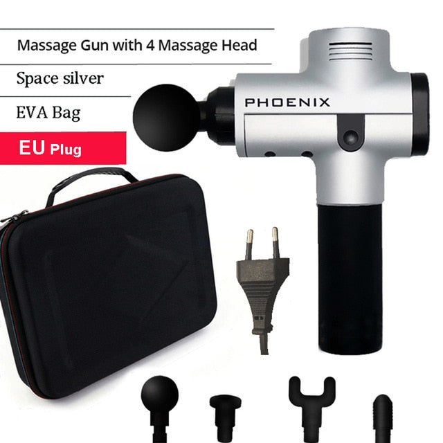 Phoenix Muscle Stimulator Massage Gun Vibrating Deep Therapy Relaxation Fascia Fitness Exercise Pain Relief Electric Massager