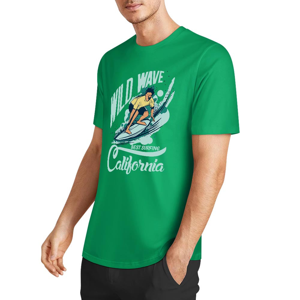 New 2025 Pure cotton short sleeved T-shirt two side print