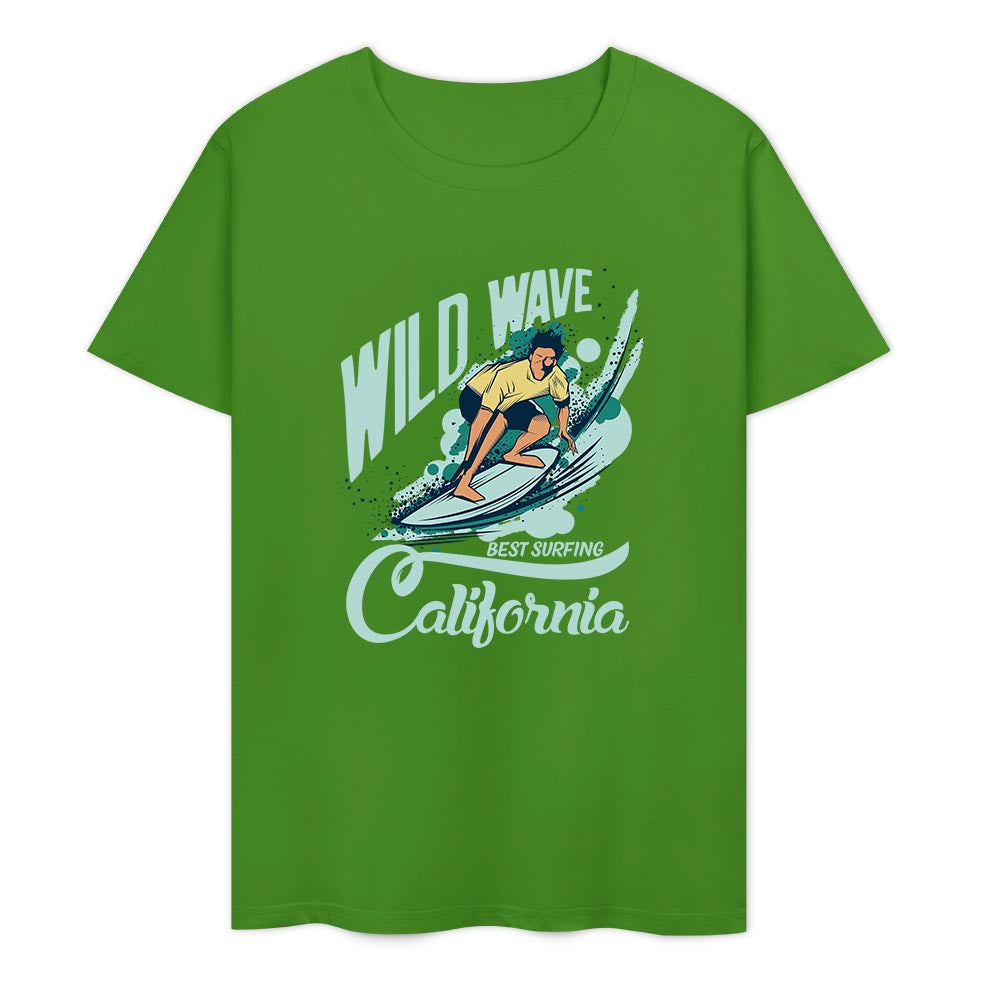New 2025 Pure cotton short sleeved T-shirt two side print