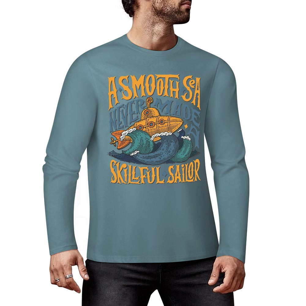 Pure cotton long sleeved T-shirt Multiple colors available