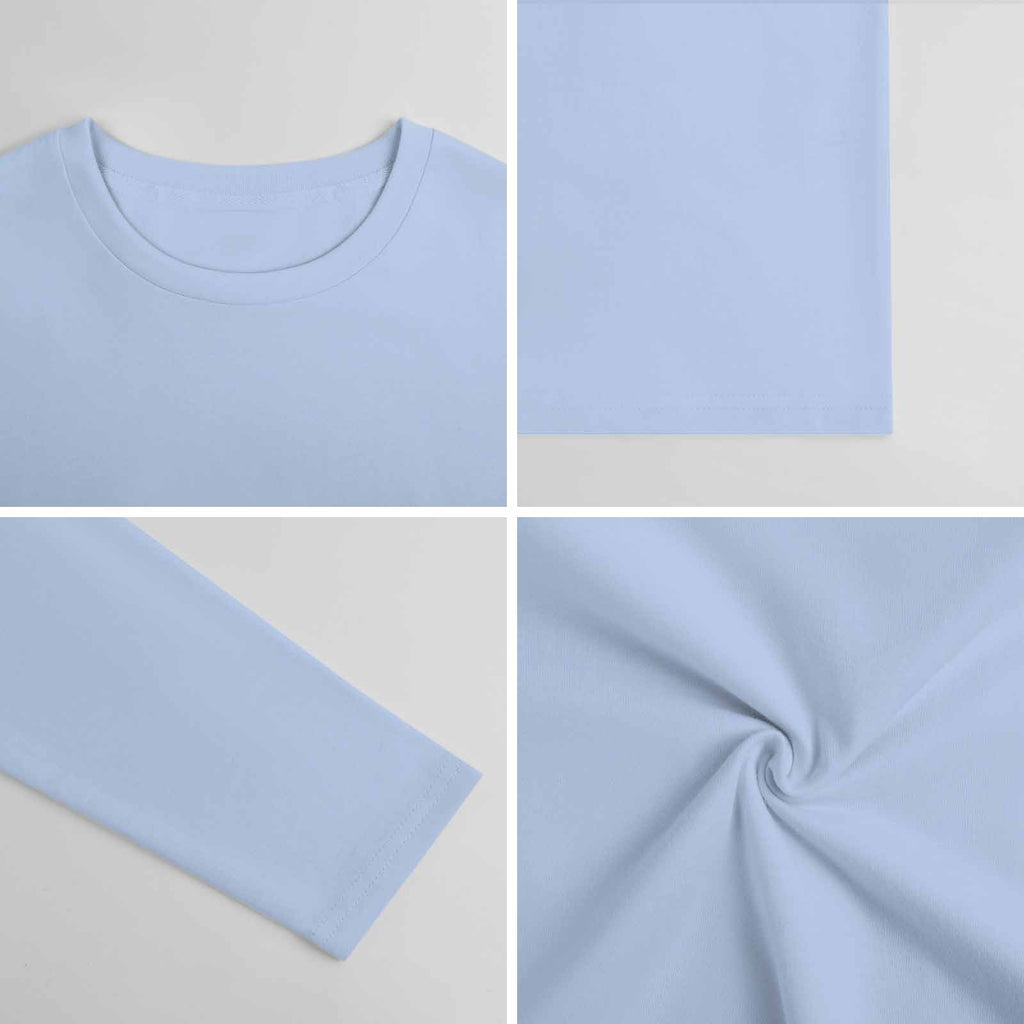 Pure cotton long sleeved T-shirt Multiple colors available