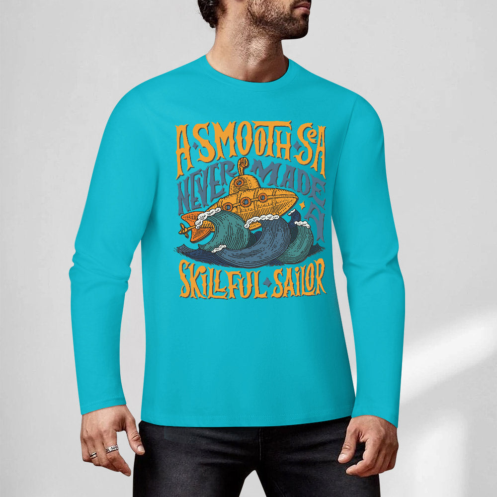 Pure cotton long sleeved T-shirt Multiple colors available