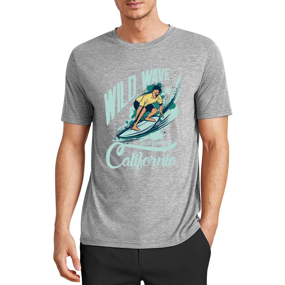 New 2025 Pure cotton short sleeved T-shirt two side print