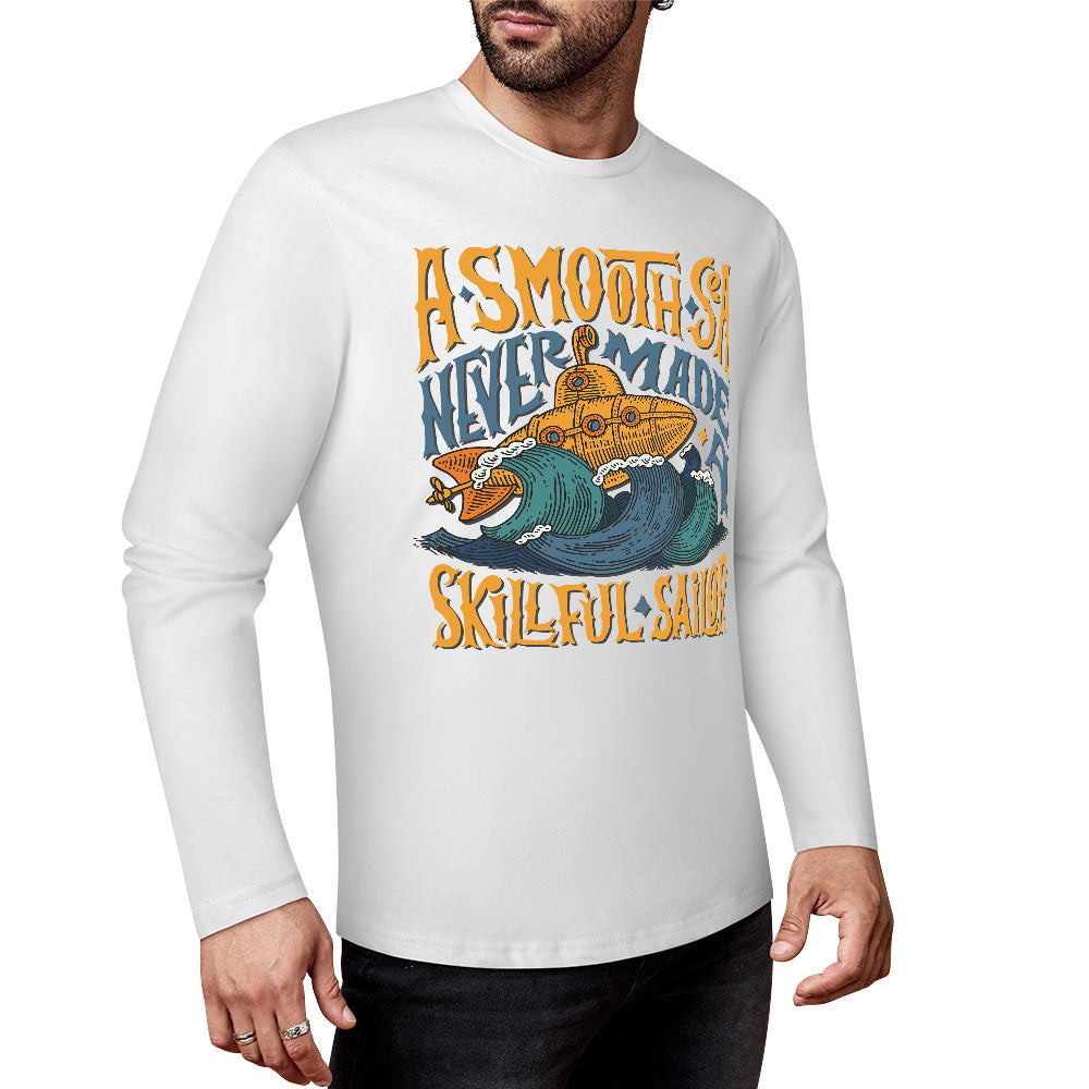 Pure cotton long sleeved T-shirt Multiple colors available