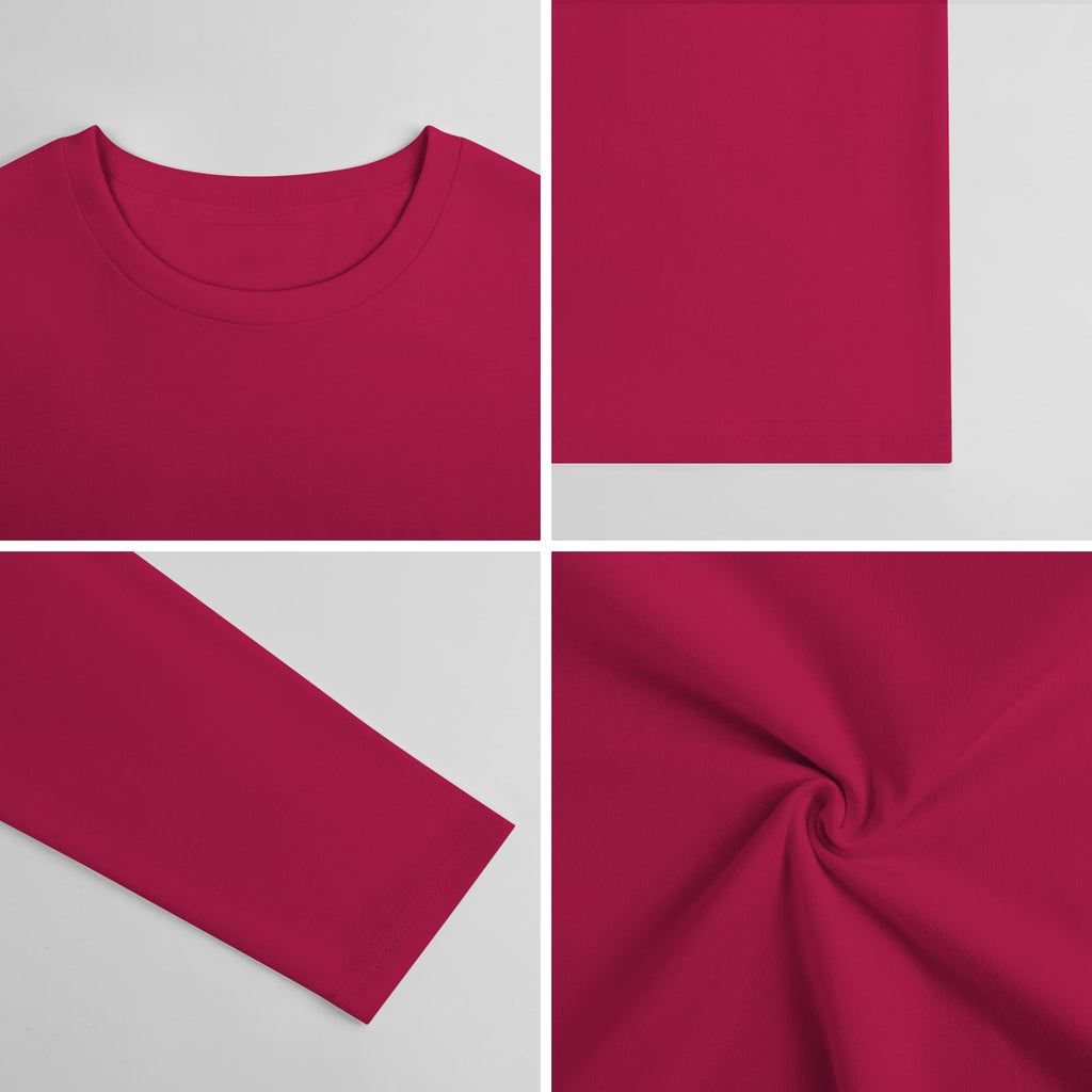 Pure cotton long sleeved T-shirt Multiple colors available