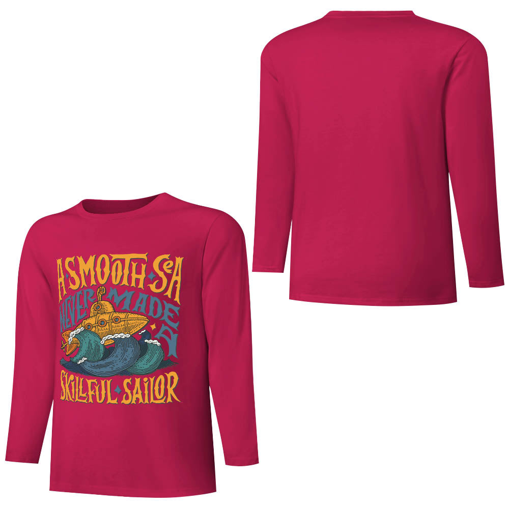 Pure cotton long sleeved T-shirt Multiple colors available