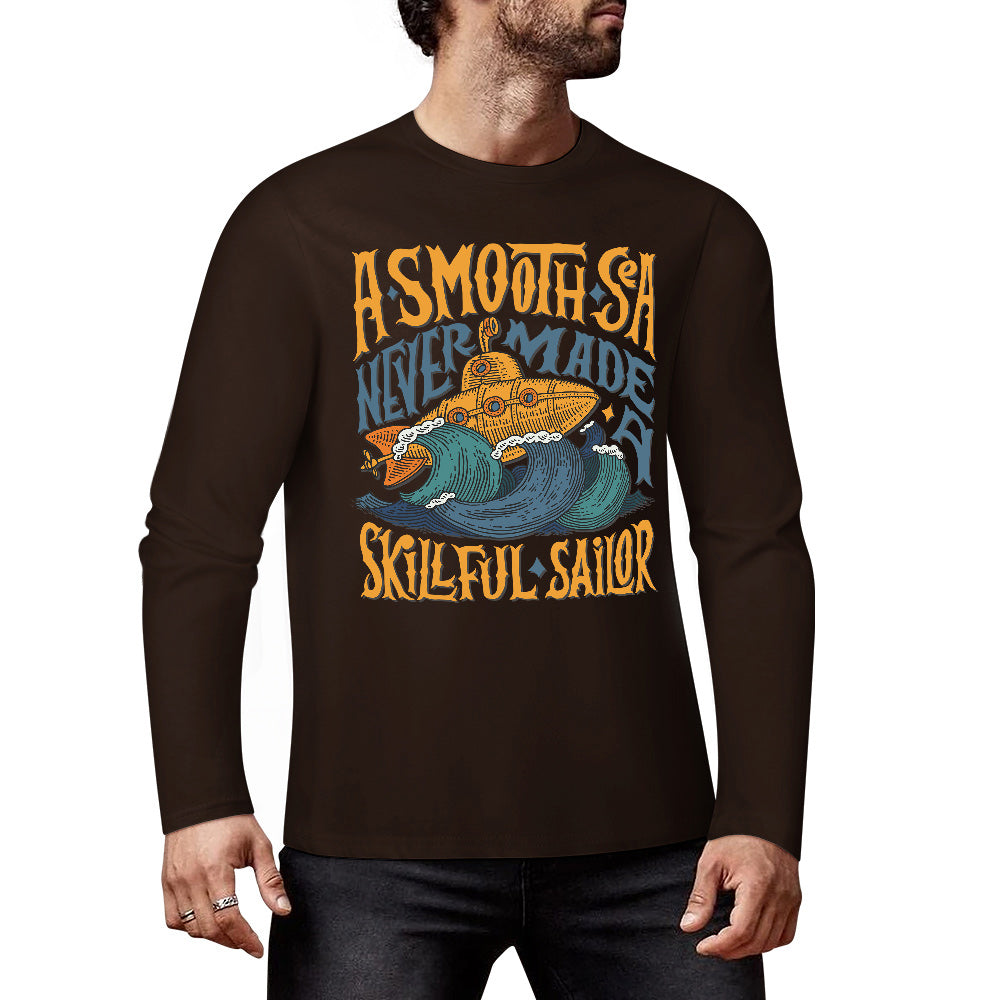 Pure cotton long sleeved T-shirt Multiple colors available