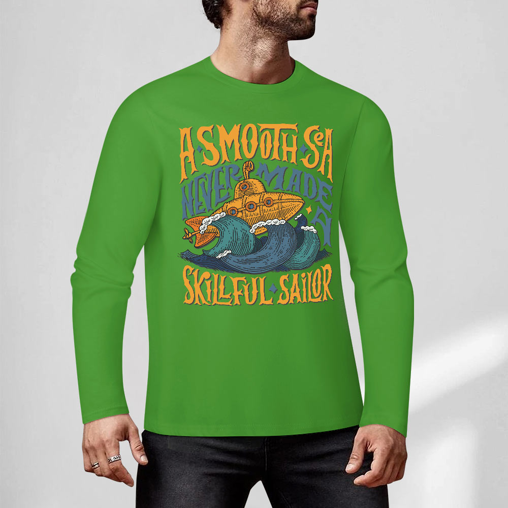 Pure cotton long sleeved T-shirt Multiple colors available