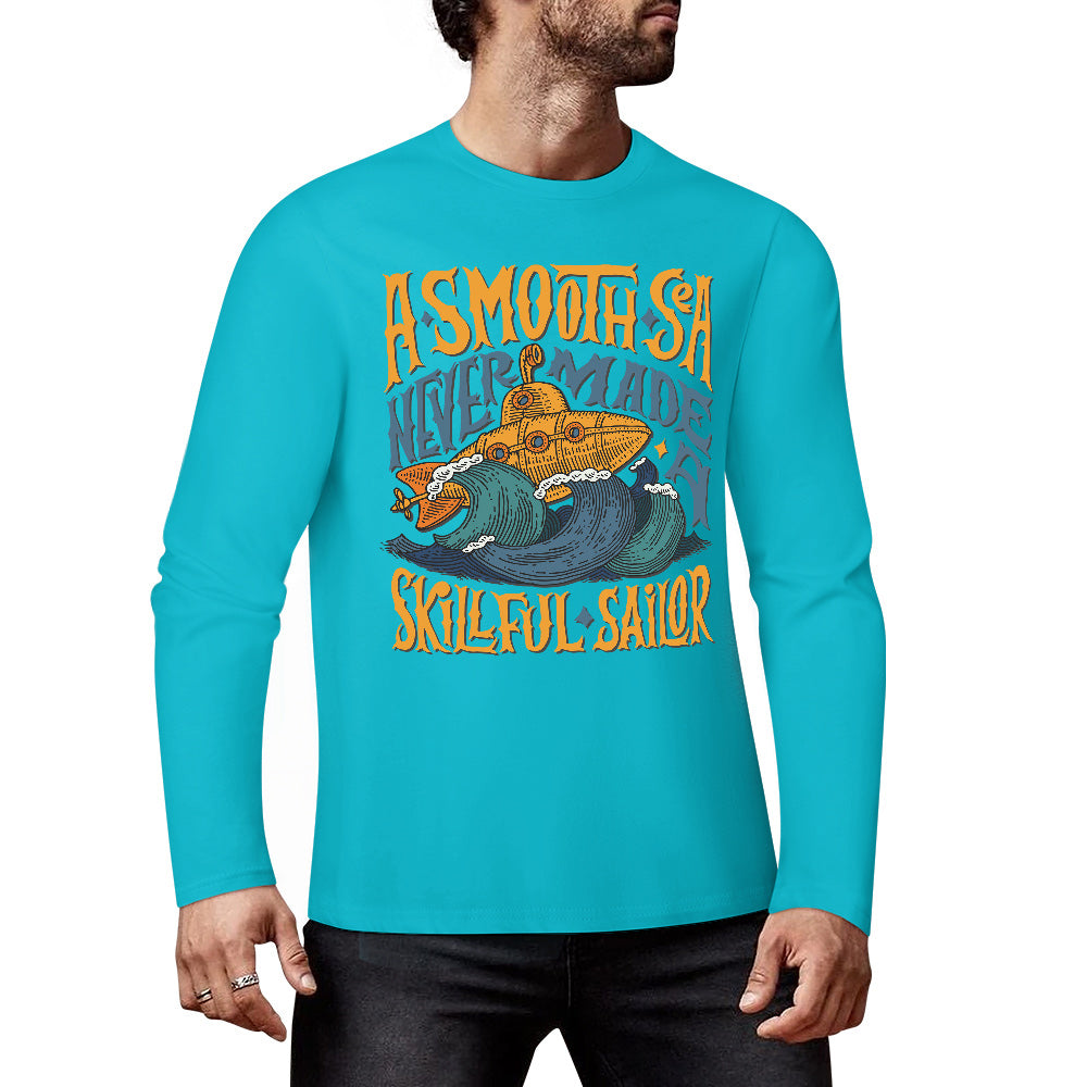 Pure cotton long sleeved T-shirt Multiple colors available