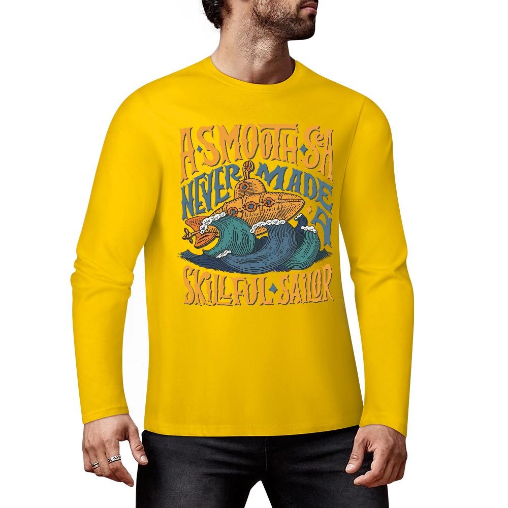 Pure cotton long sleeved T-shirt Multiple colors available