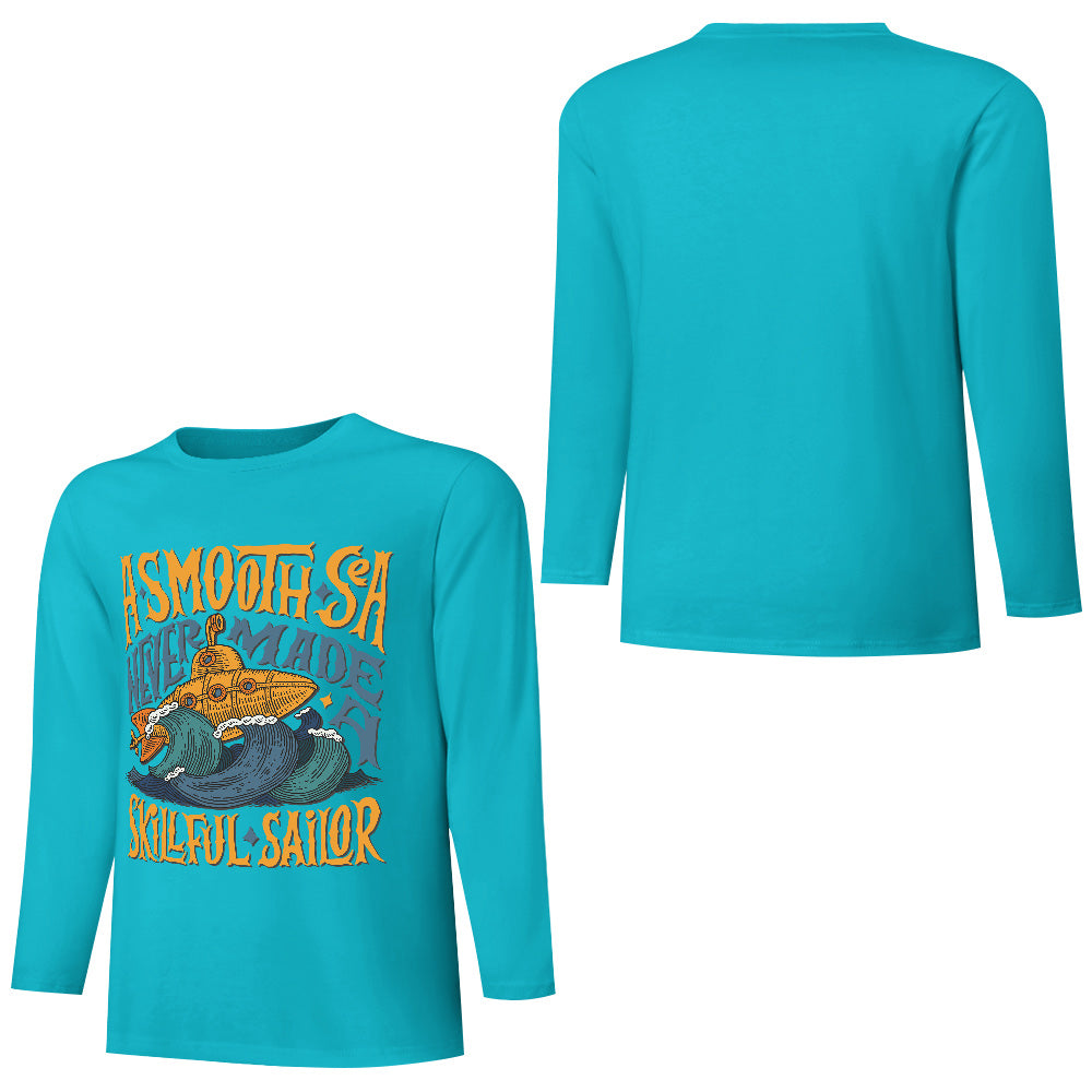 Pure cotton long sleeved T-shirt Multiple colors available