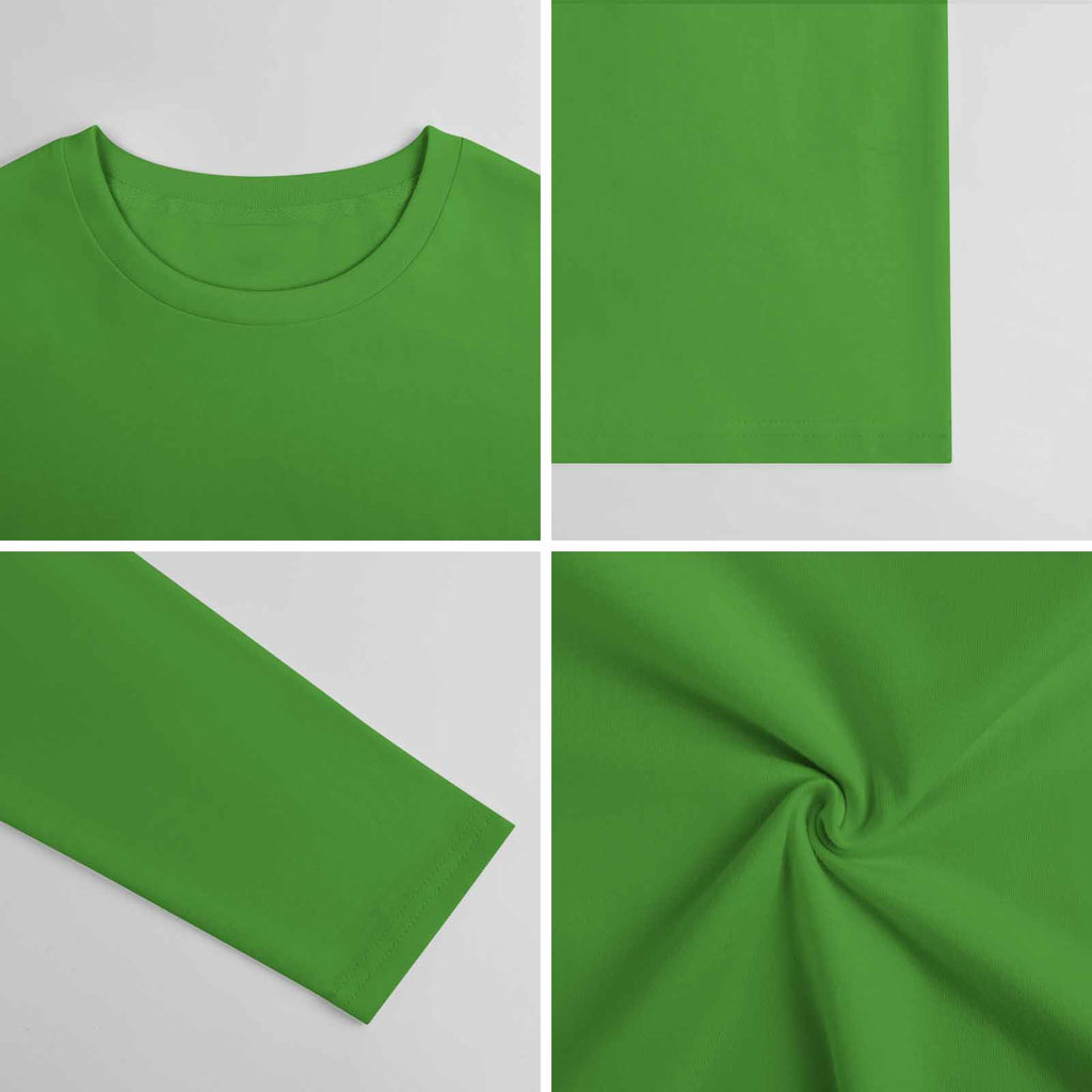 Pure cotton long sleeved T-shirt Multiple colors available