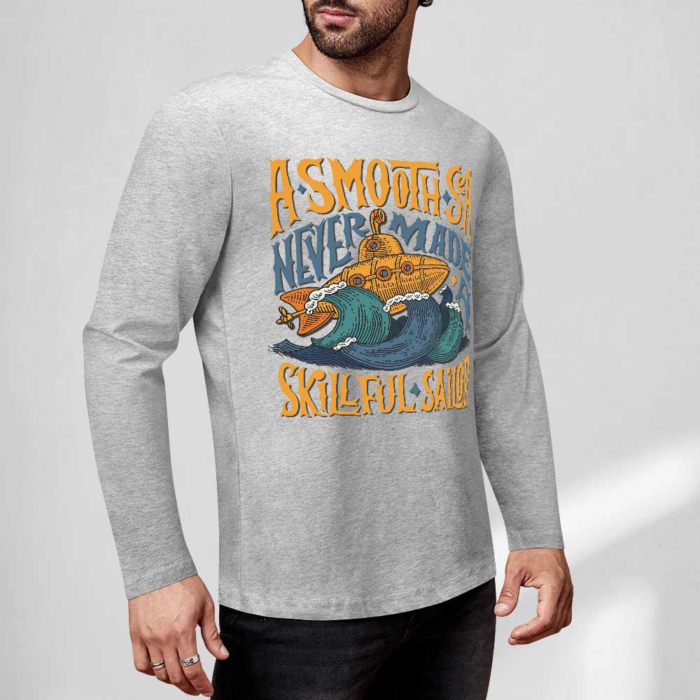 Pure cotton long sleeved T-shirt Multiple colors available