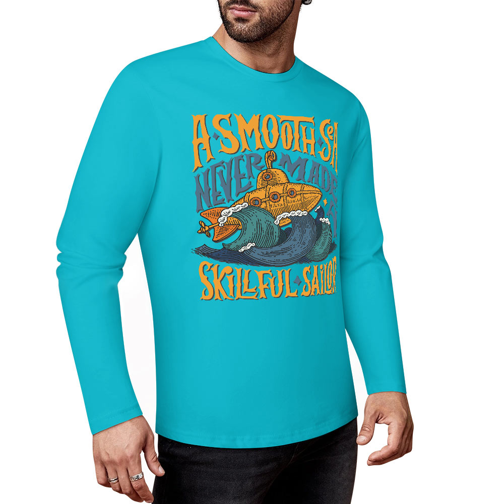 Pure cotton long sleeved T-shirt Multiple colors available