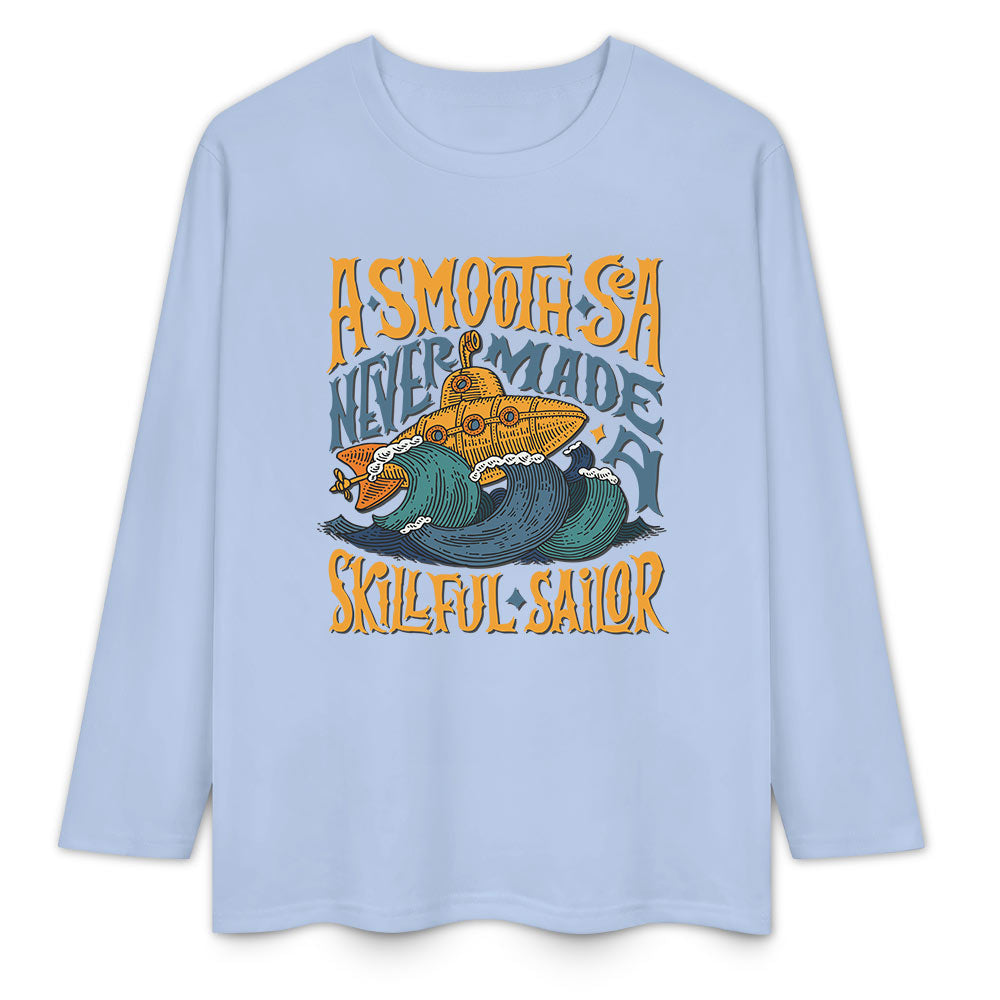 Pure cotton long sleeved T-shirt Multiple colors available