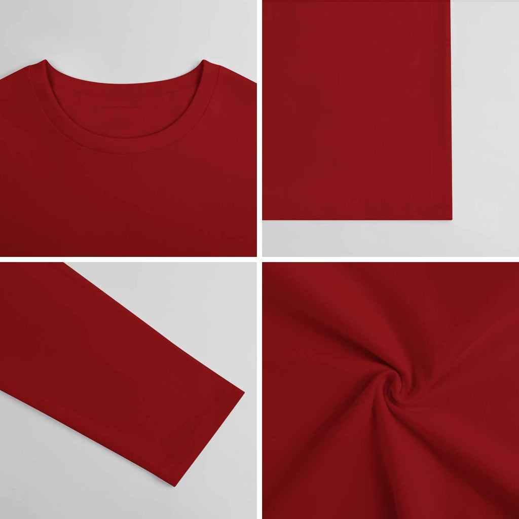 Pure cotton long sleeved T-shirt Multiple colors available