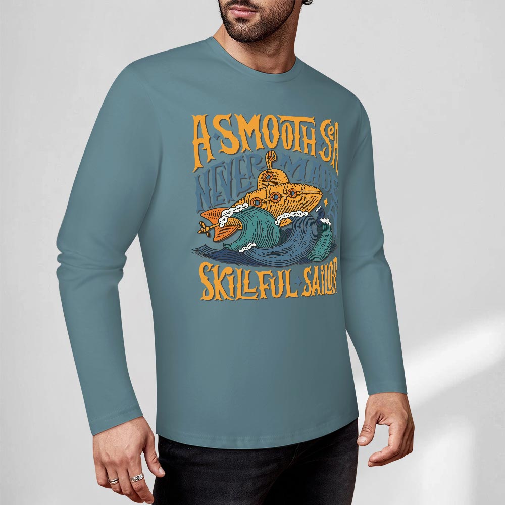 Pure cotton long sleeved T-shirt Multiple colors available