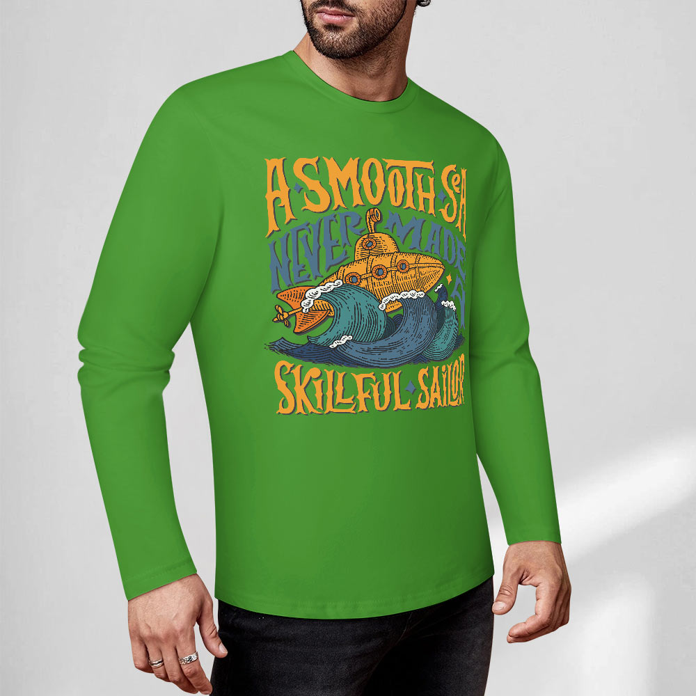 Pure cotton long sleeved T-shirt Multiple colors available