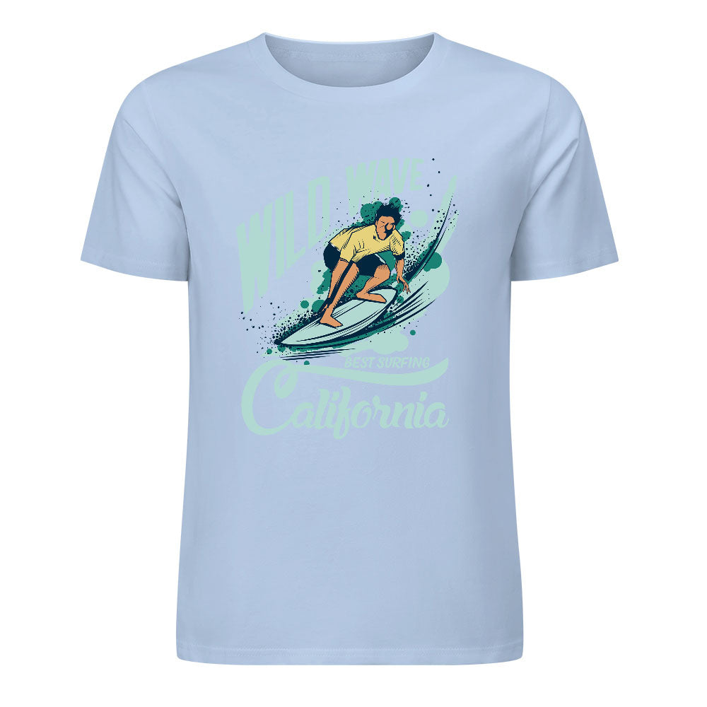 New 2025 Pure cotton short sleeved T-shirt two side print