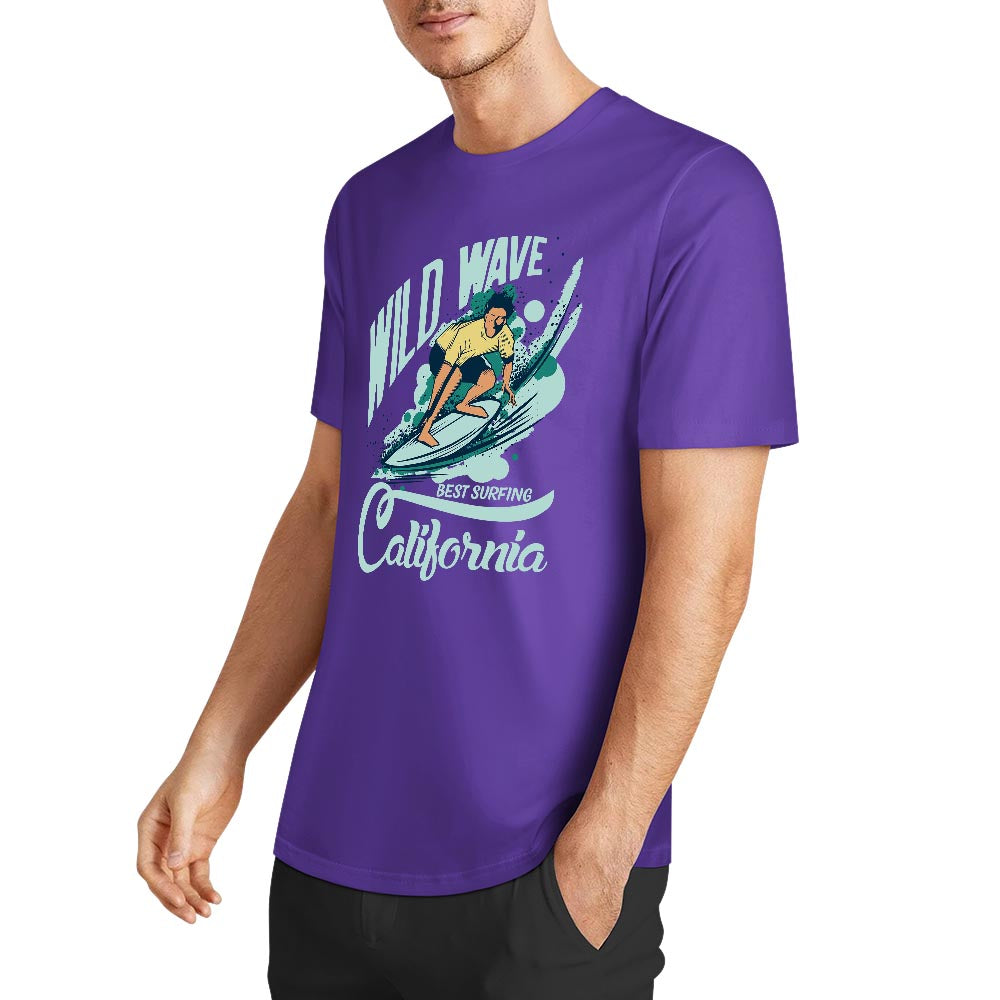 New 2025 Pure cotton short sleeved T-shirt two side print