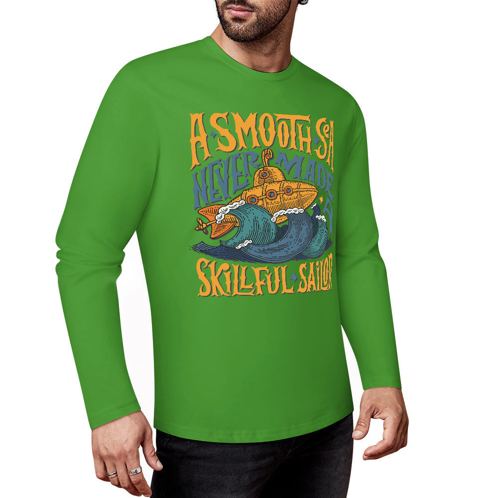 Pure cotton long sleeved T-shirt Multiple colors available