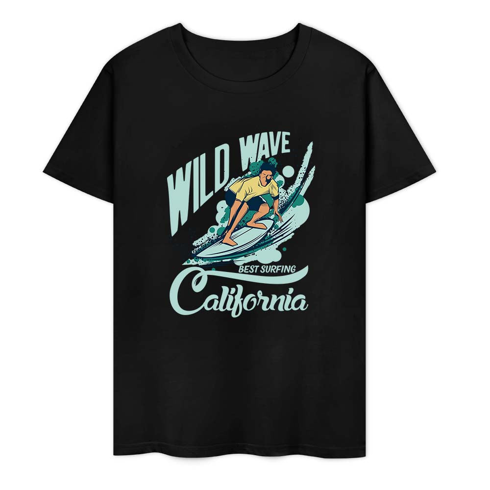New 2025 Pure cotton short sleeved T-shirt two side print