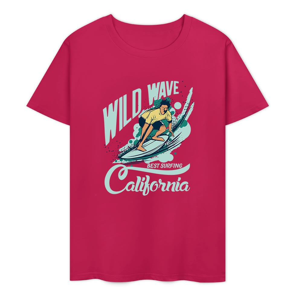 New 2025 Pure cotton short sleeved T-shirt two side print