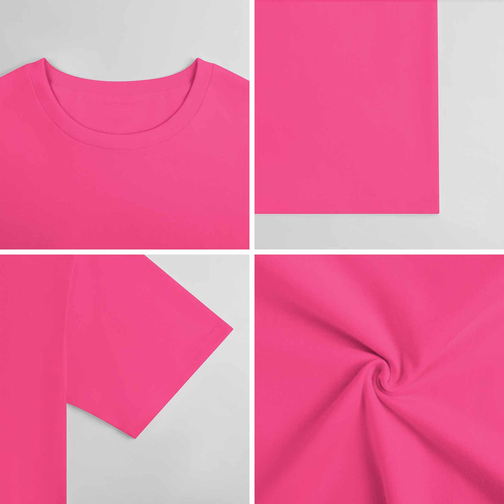 New 2025 Pure cotton short sleeved T-shirt two side print