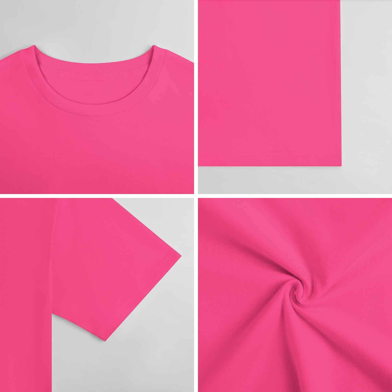 New 2025 Pure cotton short sleeved T-shirt two side print