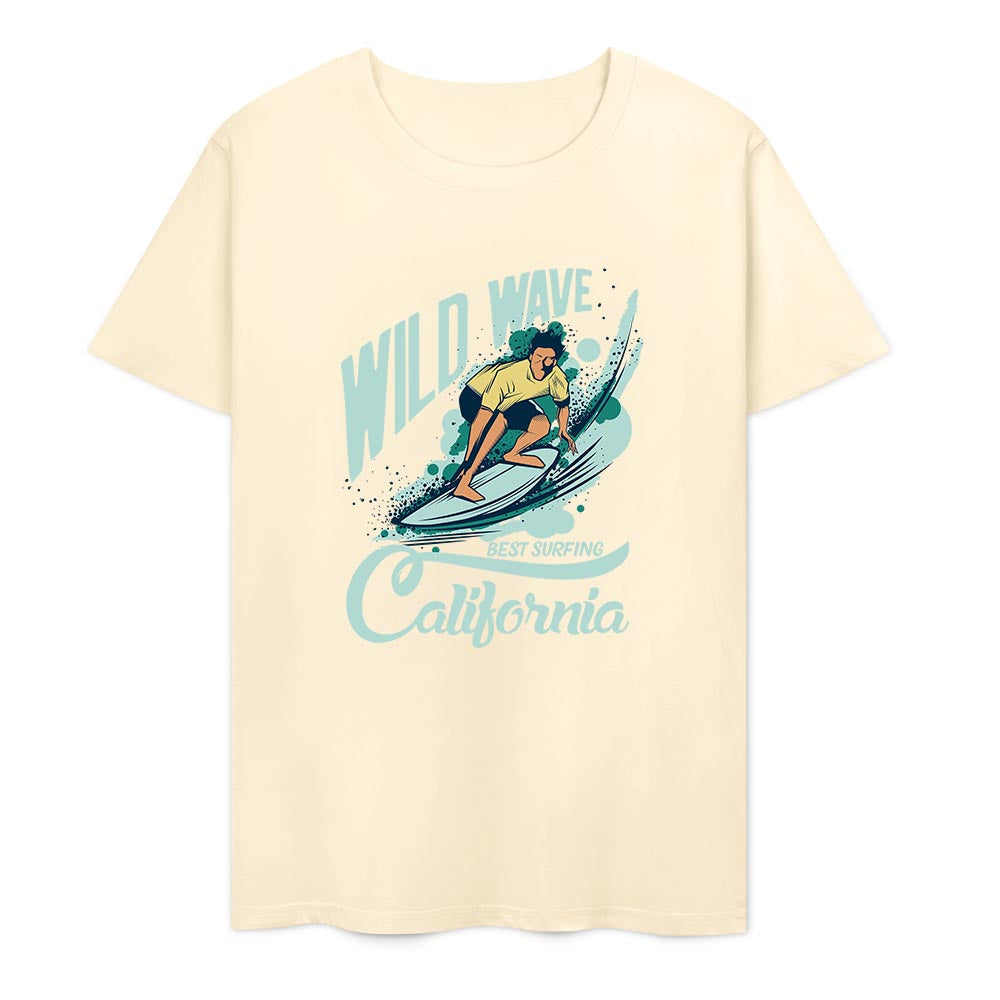 New 2025 Pure cotton short sleeved T-shirt two side print