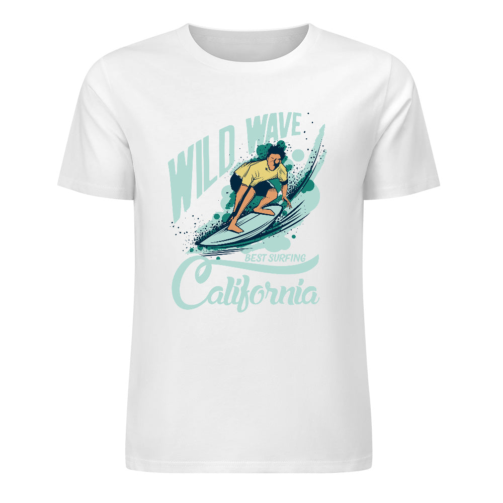 New 2025 Pure cotton short sleeved T-shirt two side print