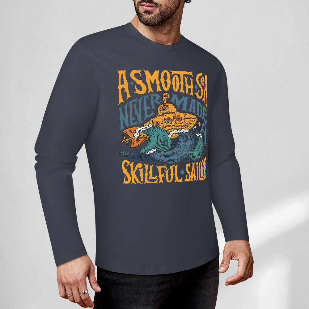 Pure cotton long sleeved T-shirt Multiple colors available