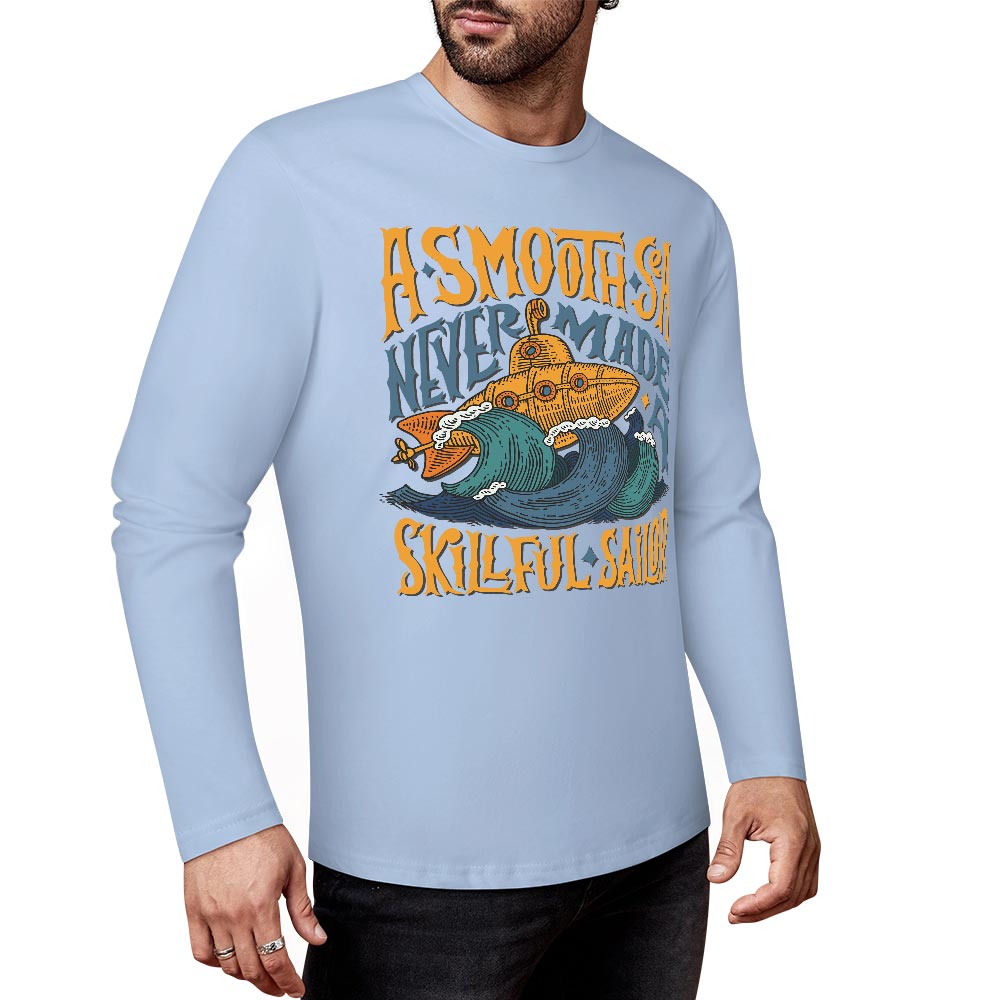 Pure cotton long sleeved T-shirt Multiple colors available