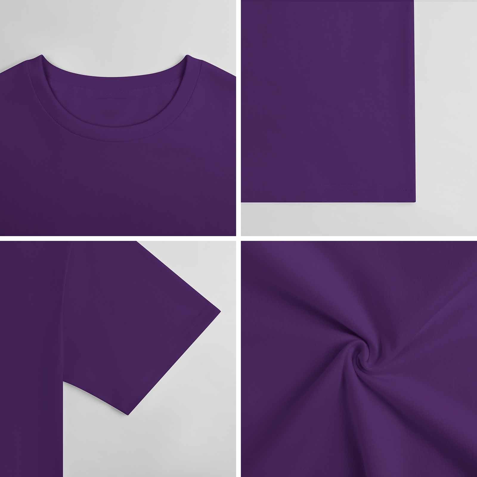 New 2025 Pure cotton short sleeved T-shirt two side print